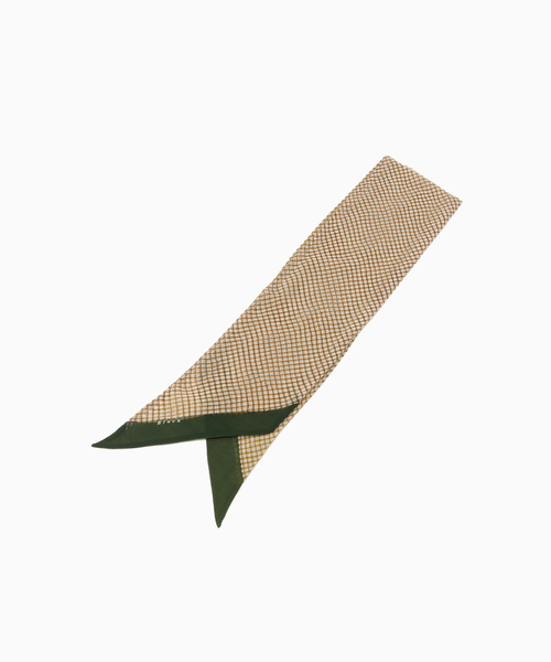 EDIFICE（エディフィス）の「BLECK(ブレック) tattersall スカーフ（バンダナ/スカーフ・メンズ・マスタード/オレンジ/ブルー系その他・FREE）」の2枚目の写真