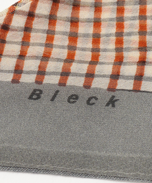 EDIFICE（エディフィス）の「BLECK(ブレック) tattersall スカーフ（バンダナ/スカーフ・メンズ・マスタード/オレンジ/ブルー系その他・FREE）」の5枚目の写真
