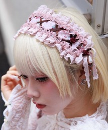 axes femme | 花柄レースヘッドドレス(その他ヘアアクセサリー)