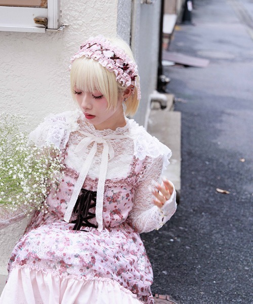 花柄レースヘッドドレス（その他ヘアアクセサリー）｜axes femme