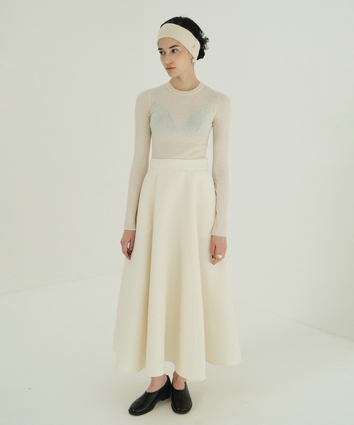 セール】SHEER RIB KNIT TOPS（ニット/セーター）｜CLANE（クラネ）の