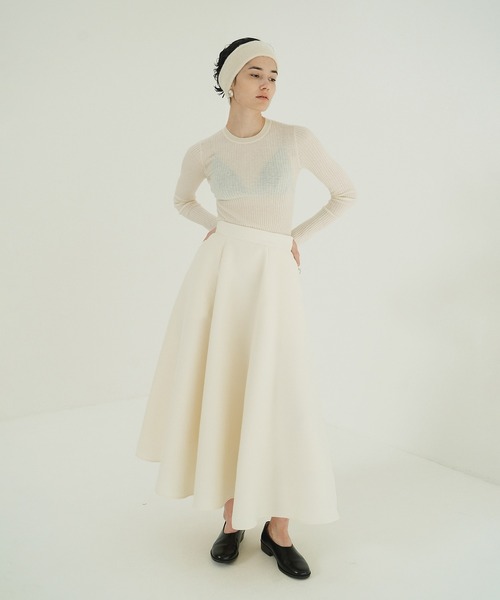 セール】SHEER RIB KNIT TOPS（ニット/セーター）｜CLANE（クラネ）の