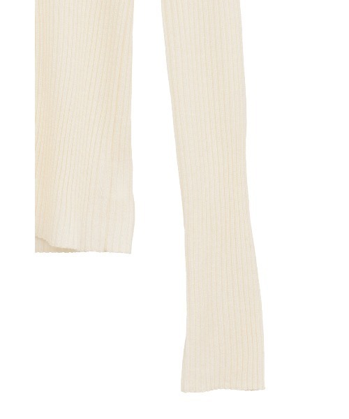 CLANE（クラネ）の「SHEER RIB KNIT TOPS（ニット/セーター・レディース・アイボリー/ピンク/グレー/ブラック・2/1）」の14枚目の写真