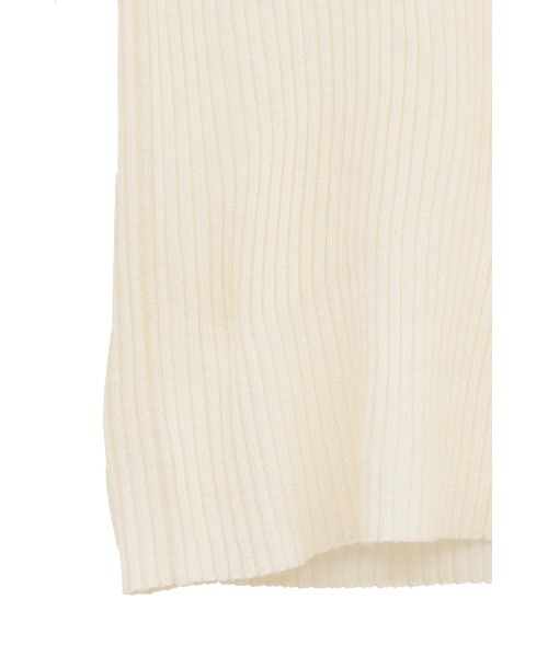CLANE（クラネ）の「SHEER RIB KNIT TOPS（ニット/セーター・レディース・アイボリー/ピンク/グレー/ブラック・2/1）」の15枚目の写真