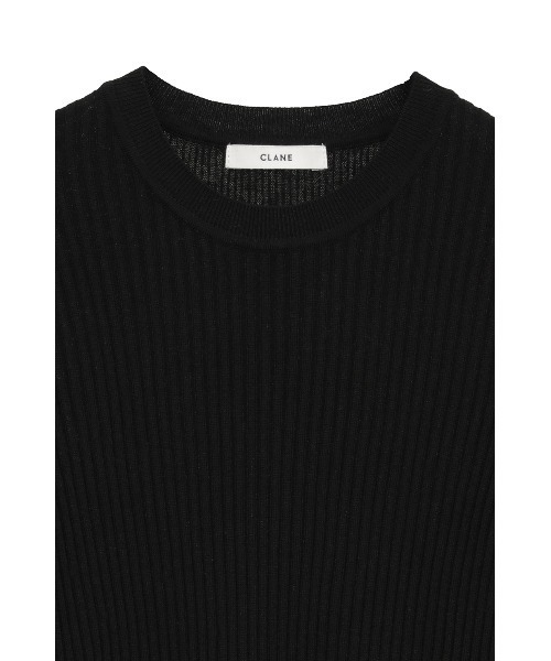 セール】SHEER RIB KNIT TOPS（ニット/セーター）｜CLANE（クラネ）の