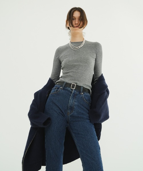 セール】SHEER RIB KNIT TOPS（ニット/セーター）｜CLANE（クラネ）の