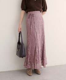 natural couture | 長さ変えられるフラワーレーススカート(スカート)