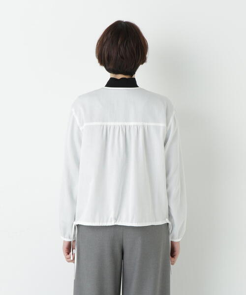 human woman(ヒューマンウーマン)の「◆レイヤーレースブラウス(シャツ/ブラウス・レディース・グレー系その他/ホワイト・MEDIUM)」の15枚目の写真
