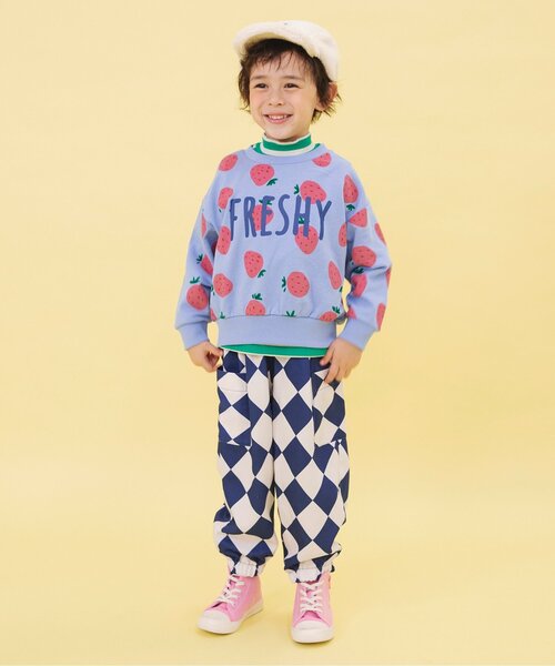 BREEZE（ブリーズ）の「【WEB限定/ジュニア対応】ゆるタックパンツ（カーゴパンツ・キッズ・ネイビー/イエロー/ブラウン/ピンク/ブルー・90/100/110/120/130/140）」の10枚目の写真