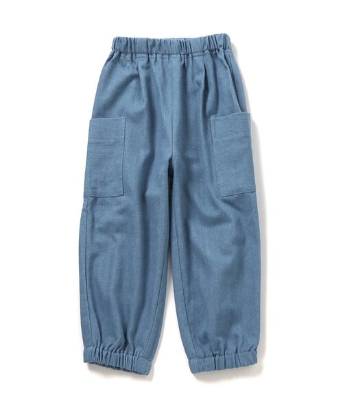 BREEZE（ブリーズ）の「【WEB限定/ジュニア対応】ゆるタックパンツ（カーゴパンツ・キッズ・ネイビー/イエロー/ブラウン/ピンク/ブルー・90/100/110/120/130/140）」の6枚目の写真