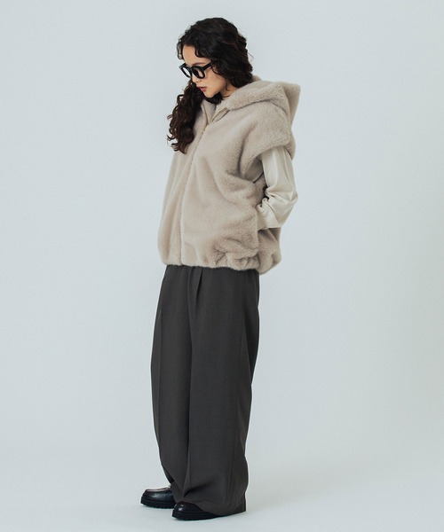 セール】FAUXFUR VEST（ベスト）｜ROSE BUD（ローズバッド）の