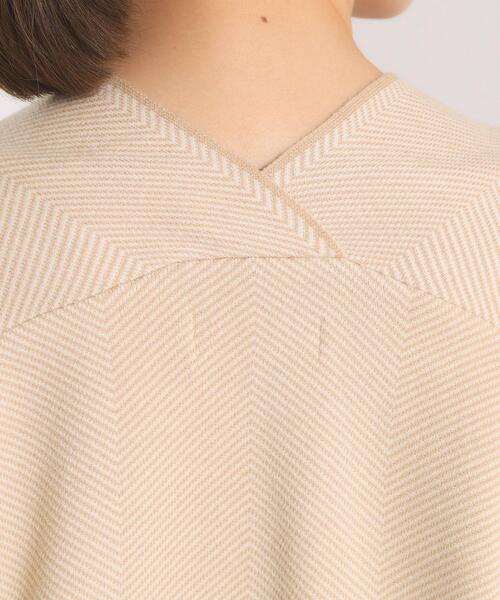 ITS'DEMO（イッツデモ）の「【手洗い可】Wジャカードコーディガン（カーディガン/ボレロ・レディース・ブラック系3/ベージュ系その他6・00）」の7枚目の写真