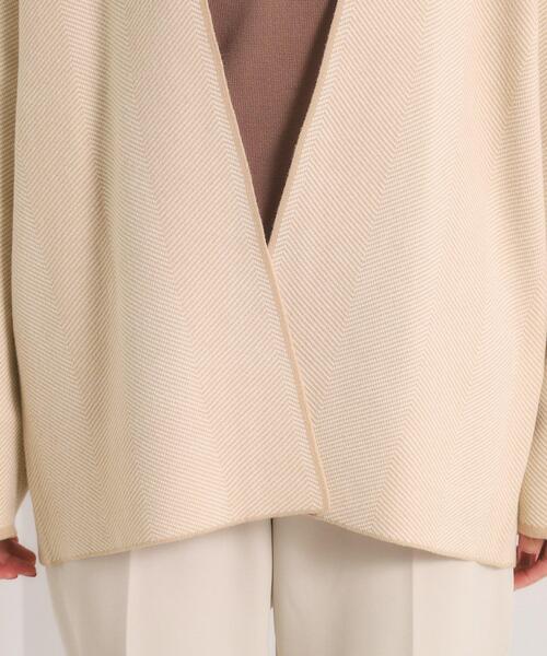 ITS'DEMO（イッツデモ）の「【手洗い可】Wジャカードコーディガン（カーディガン/ボレロ・レディース・ブラック系3/ベージュ系その他6・00）」の16枚目の写真