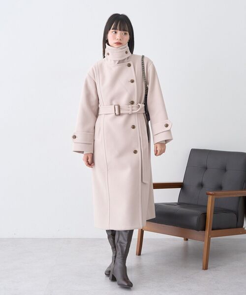 セール】【2025AW】3WAYカラーロングコート（ステンカラーコート