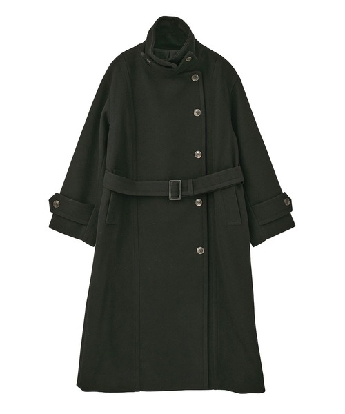 earth music&ecology(アースミュージックアンドエコロジー)の「【2025AW】3WAYカラーロングコート(ステンカラーコート・レディース・モカ/ブラック/ライトベージュ・M/L)」の21枚目の写真