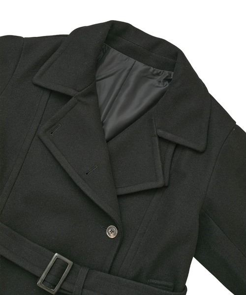 earth music&ecology(アースミュージックアンドエコロジー)の「【2025AW】3WAYカラーロングコート(ステンカラーコート・レディース・モカ/ブラック/ライトベージュ・M/L)」の16枚目の写真