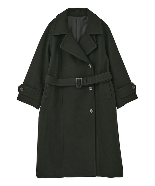 earth music&ecology(アースミュージックアンドエコロジー)の「【2025AW】3WAYカラーロングコート(ステンカラーコート・レディース・モカ/ブラック/ライトベージュ・M/L)」の8枚目の写真