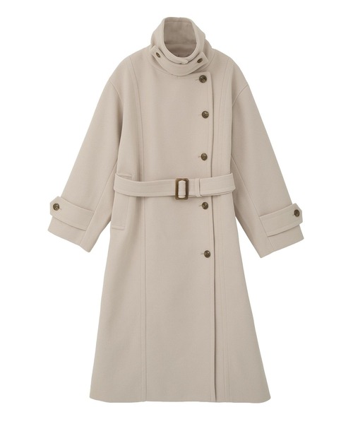 earth music&ecology(アースミュージックアンドエコロジー)の「【2025AW】3WAYカラーロングコート(ステンカラーコート・レディース・モカ/ブラック/ライトベージュ・M/L)」の5枚目の写真