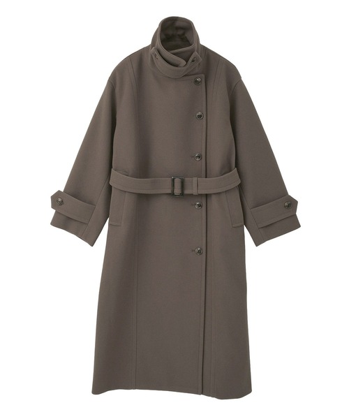 earth music&ecology(アースミュージックアンドエコロジー)の「【2025AW】3WAYカラーロングコート(ステンカラーコート・レディース・モカ/ブラック/ライトベージュ・M/L)」の4枚目の写真