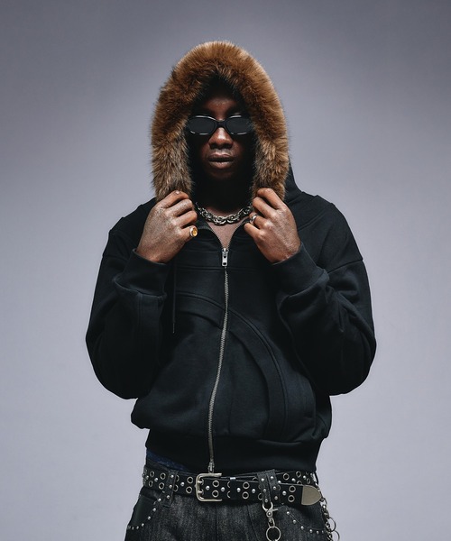 Y2K fur leather down Parker ファー着脱可能 Y2K fur leather down Parker ファー着脱可能