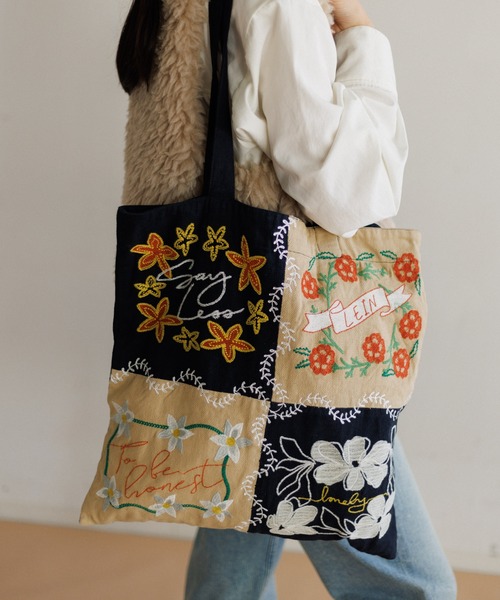 刺繍が凄すぎる♡レア♡ヴィンテージ♡TYLIEMALIBU♡BIGトート♡ AMERICAN RAG CIE（アメリカンラグシー）の「【MEN , WOMEN】LEIN W