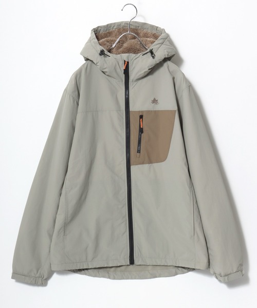 LOGOS（ロゴス）の「2025AW LOGOS/ロゴス ナイロン 撥水 裏フリース マウンテンパーカー レディース メンズ ナイロンジャケット（マウンテンパーカー・メンズ・ブラック/カーキ/ベージュ/ネイビー・L/LL/M）」の6枚目の写真