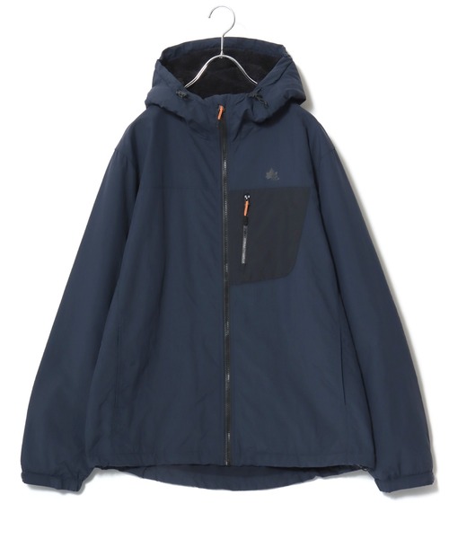 LOGOS（ロゴス）の「2025AW LOGOS/ロゴス ナイロン 撥水 裏フリース マウンテンパーカー レディース メンズ ナイロンジャケット（マウンテンパーカー・メンズ・ブラック/カーキ/ベージュ/ネイビー・L/LL/M）」の12枚目の写真