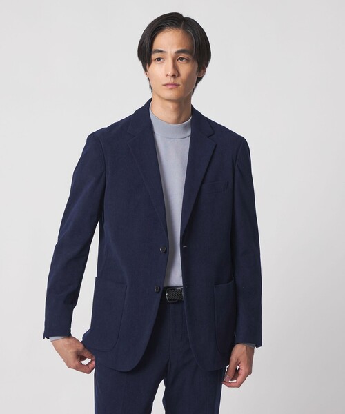 ライト コーデュロイ シングル 2ボタン テーラードジャケット UA COZY