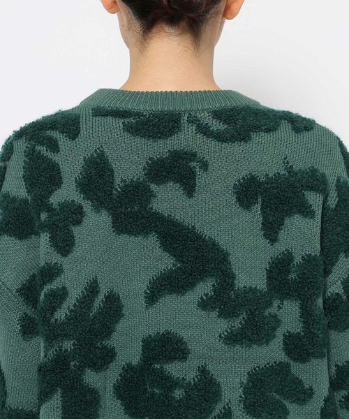 mysty woman（ミスティウーマン）の「【セット着用可】アートフラワージャガードプルオーバー 603636（ニット/セーター・レディース・アイボリー/グリーン/ブラック・FREE）」の11枚目の写真