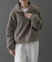 FORK&SPOON(フォークアンドスプーン)のFORK&SPOON スナップタートルフリースプルオーバー(その他トップス)