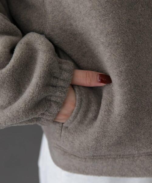 FORK&SPOON（フォークアンドスプーン）の「FORK&SPOON　スナップタートルフリースプルオーバー（その他トップス・レディース・モカ/チャコールグレー・1）」の17枚目の写真