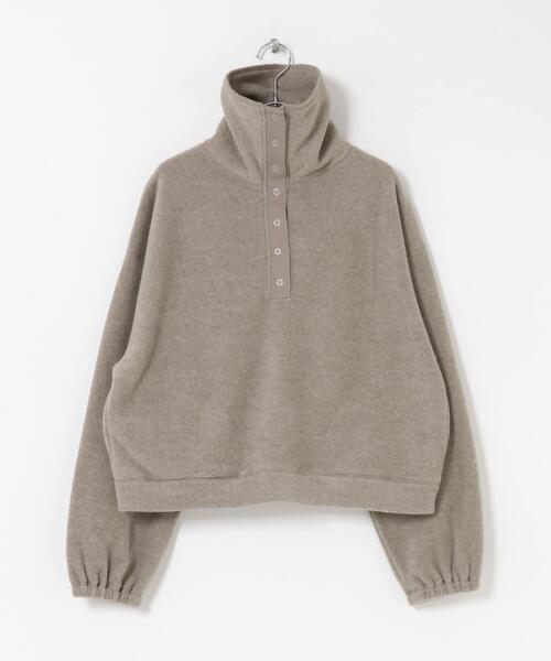 FORK&SPOON（フォークアンドスプーン）の「FORK&SPOON　スナップタートルフリースプルオーバー（その他トップス・レディース・モカ/チャコールグレー・1）」の19枚目の写真