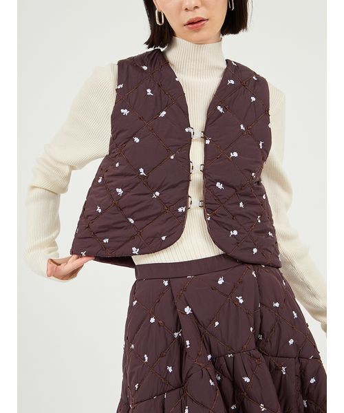 emmi（エミ）の「【emmi atelier】ウールへリンボンリバーコート