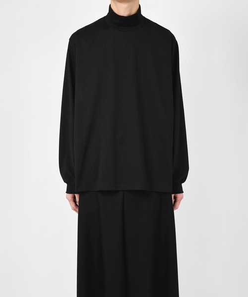 LAD MUSICIAN（ラッドミュージシャン）の「LONG SLEEVE HIGH NECK BIG T-SHIRT（Tシャツ/カットソー・メンズ・ブラック・42/44/46）」の2枚目の写真