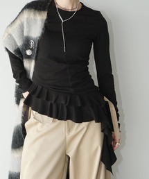 chuclla | アシンメトリーフリルトップス chw25a115(Tシャツ/カットソー)