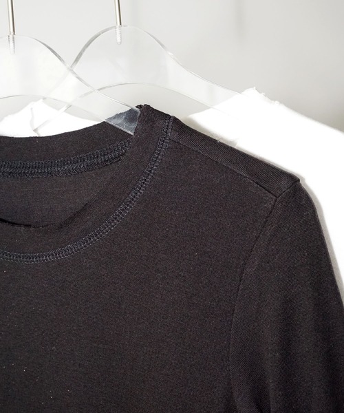 chuclla（チュクラ）の「アシンメトリーフリルトップス chw25a115（Tシャツ/カットソー・レディース・ブラック/ホワイト・FREE）」の22枚目の写真