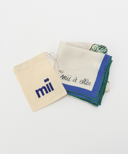 JOURNAL STANDARD(ジャーナルスタンダード)の「【Mii / ミイ】PLACED SCREEN PRINTED SQUARE SCARF(バンダナ/スカーフ・レディース・アイボリー・FREE)」の6枚目の写真