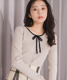 ニット/セーター（ベージュ系・リボン）ファッション通販 - ZOZOTOWN