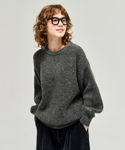 CREW NECK RIB KNIT / クルーネックリブニット（ニット/セーター
