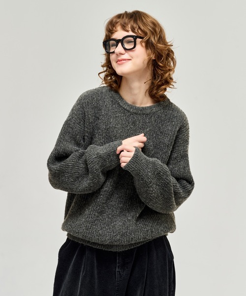 WETTEMPT(ウィテンプト)の「CREW NECK RIB KNIT / クルーネックリブニット(ニット/セーター・メンズ・チャコールグレー/ネイビー・LARGE/MEDIUM/SMALL)」の5枚目の写真