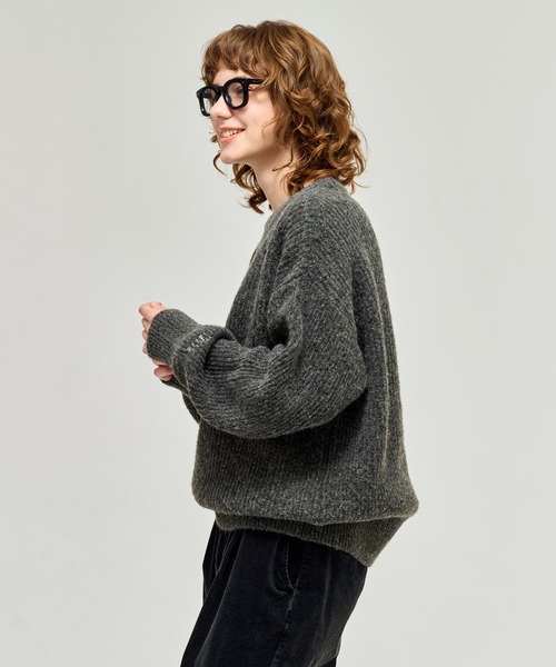 WETTEMPT(ウィテンプト)の「CREW NECK RIB KNIT / クルーネックリブニット(ニット/セーター・メンズ・チャコールグレー/ネイビー・LARGE/MEDIUM/SMALL)」の6枚目の写真