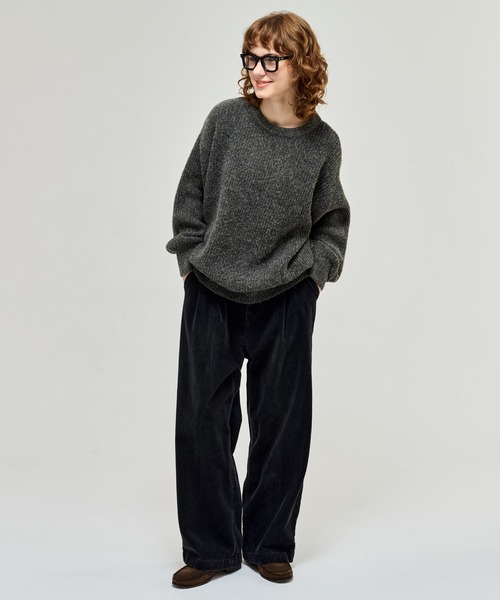 WETTEMPT(ウィテンプト)の「CREW NECK RIB KNIT / クルーネックリブニット(ニット/セーター・メンズ・チャコールグレー/ネイビー・LARGE/MEDIUM/SMALL)」の11枚目の写真