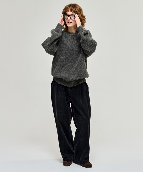 WETTEMPT(ウィテンプト)の「CREW NECK RIB KNIT / クルーネックリブニット(ニット/セーター・メンズ・チャコールグレー/ネイビー・LARGE/MEDIUM/SMALL)」の12枚目の写真