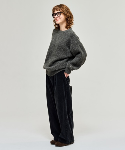WETTEMPT(ウィテンプト)の「CREW NECK RIB KNIT / クルーネックリブニット(ニット/セーター・メンズ・チャコールグレー/ネイビー・LARGE/MEDIUM/SMALL)」の13枚目の写真