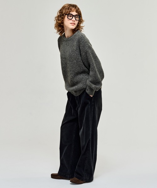 WETTEMPT(ウィテンプト)の「CREW NECK RIB KNIT / クルーネックリブニット(ニット/セーター・メンズ・チャコールグレー/ネイビー・LARGE/MEDIUM/SMALL)」の14枚目の写真