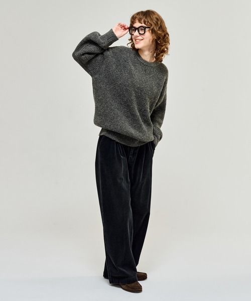 WETTEMPT(ウィテンプト)の「CREW NECK RIB KNIT / クルーネックリブニット(ニット/セーター・メンズ・チャコールグレー/ネイビー・LARGE/MEDIUM/SMALL)」の16枚目の写真