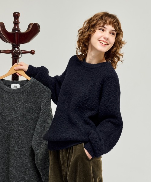 WETTEMPT(ウィテンプト)の「CREW NECK RIB KNIT / クルーネックリブニット(ニット/セーター・メンズ・チャコールグレー/ネイビー・LARGE/MEDIUM/SMALL)」の20枚目の写真