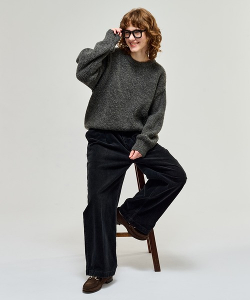 WETTEMPT(ウィテンプト)の「CREW NECK RIB KNIT / クルーネックリブニット(ニット/セーター・メンズ・チャコールグレー/ネイビー・LARGE/MEDIUM/SMALL)」の17枚目の写真