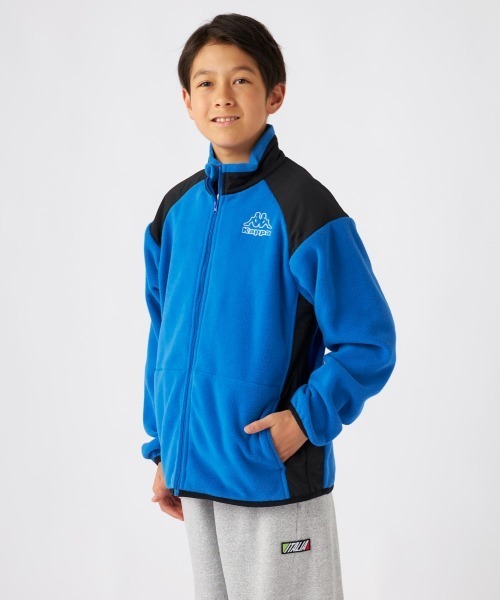 Kappa（カッパ）の「フリースジャケット（その他アウター・キッズ・ブラック/ブルー/カーキ・140/150/160/130）」の4枚目の写真