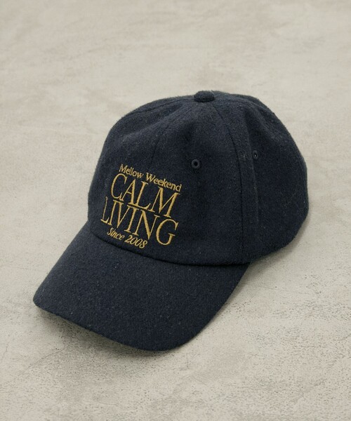 coen（コーエン）の「ロゴ刺繍ウールライクキャップ（キャップ・レディース・ネイビー/ベージュ/ダークグレー/ダークブラウン・FREE）」の4枚目の写真